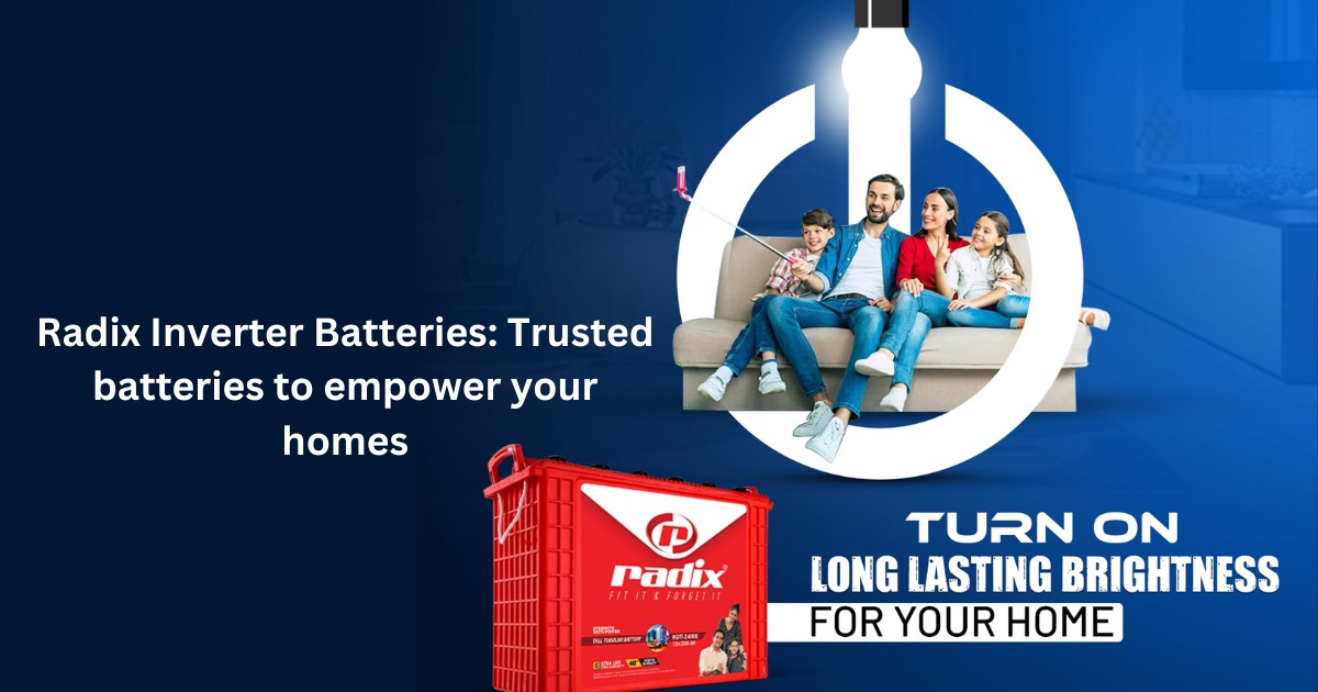 Radix Inverter Batteries: Trusted Batteries to Empower Your Homes