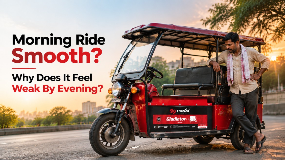 The Morning Shift Is Fine. Why Does An E-Rickshaw Feel Weak By Evening?